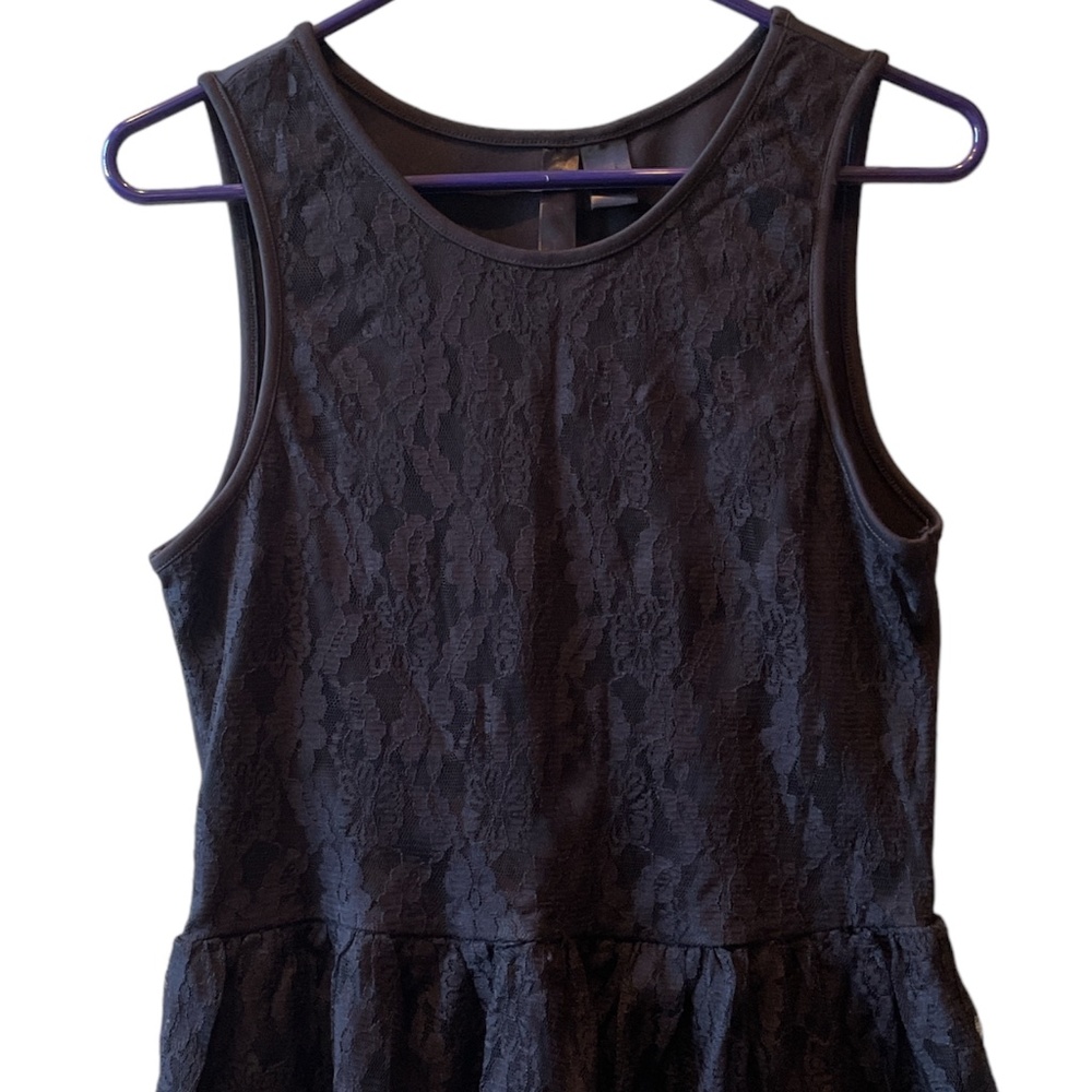 Petticoat Alley Black Peplum Top